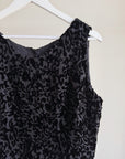 Black Burnout Floral Sleeveless Top