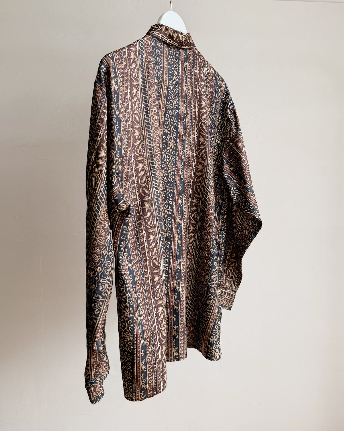 Baroque Stripe Silk Blouse - Hey Jude