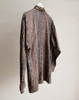 Baroque Stripe Silk Blouse - Hey Jude