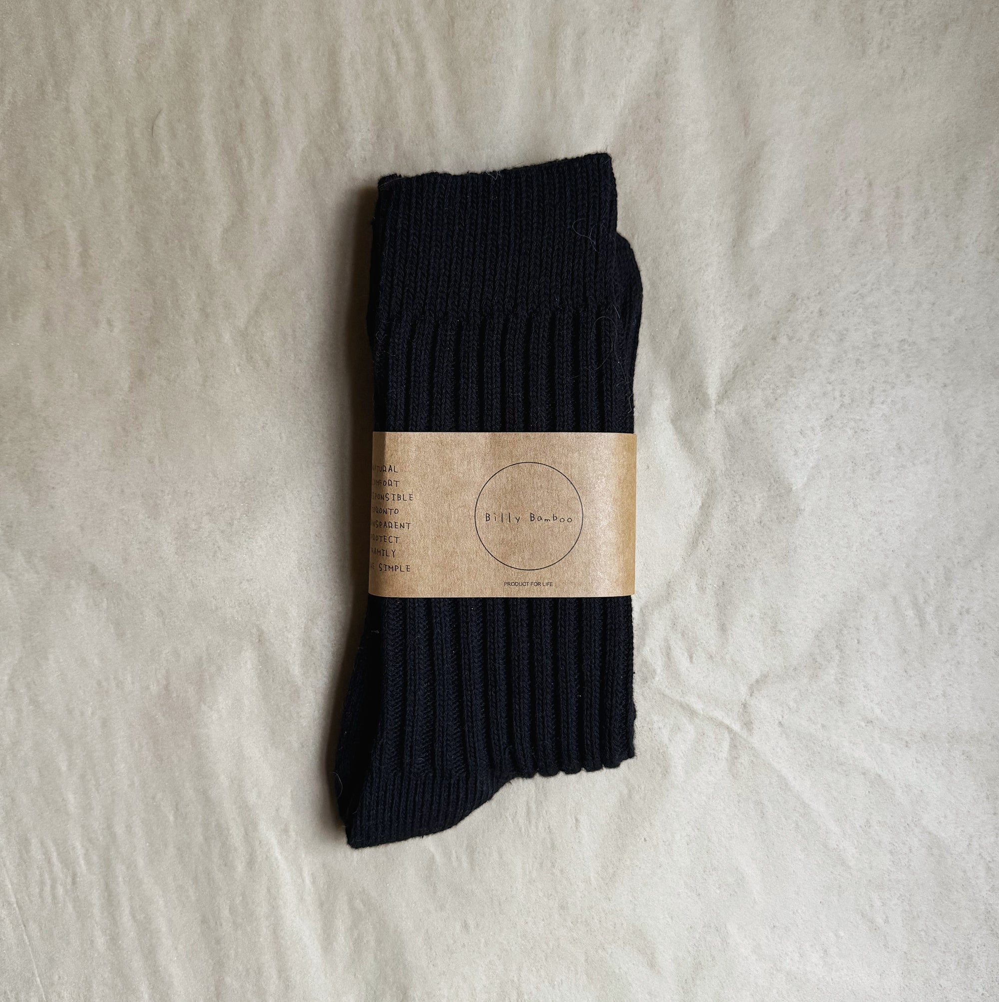 Billy Bamboo | Ribbed Cotton Socks