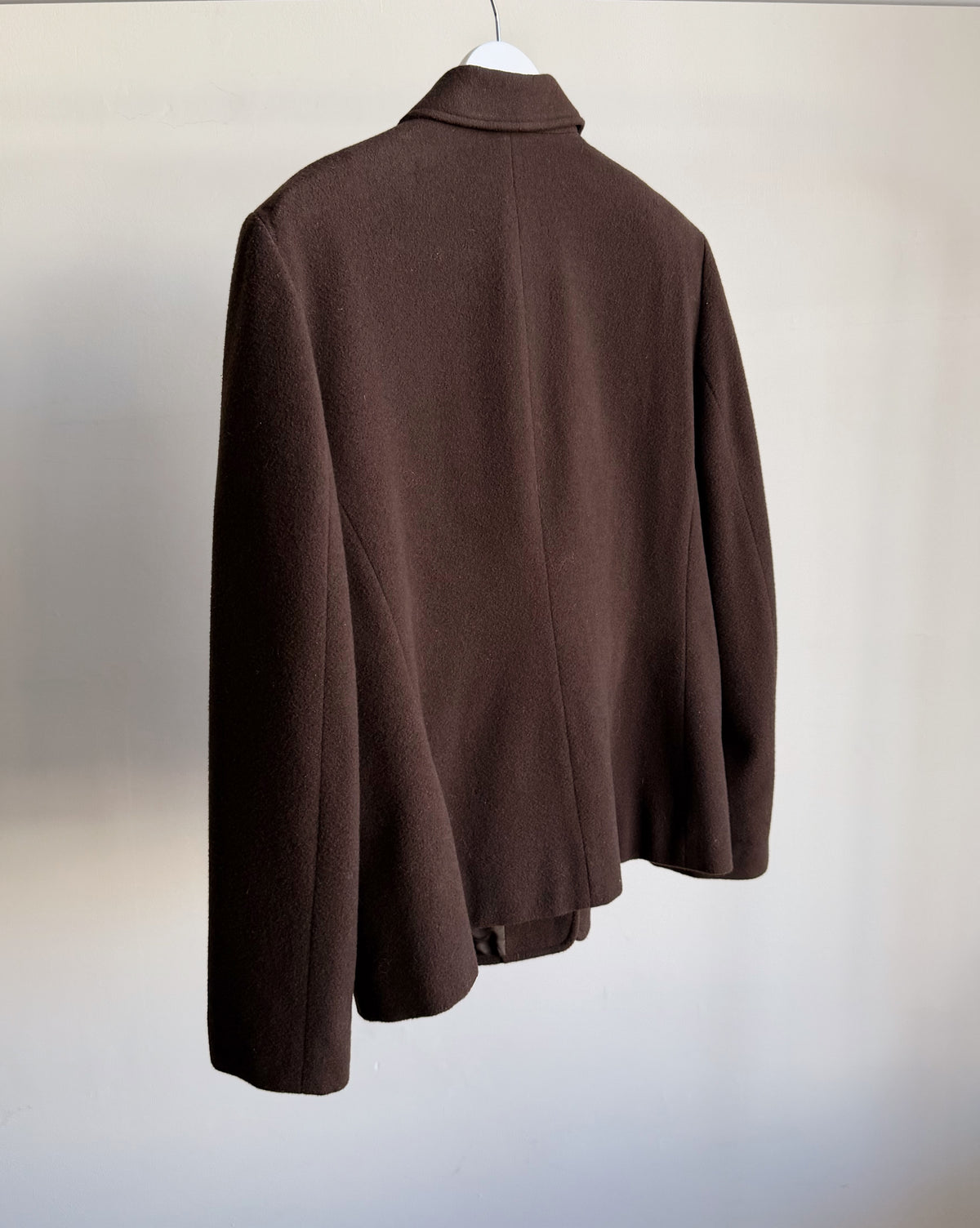 Chocolate Wool + Cashmere Jacket