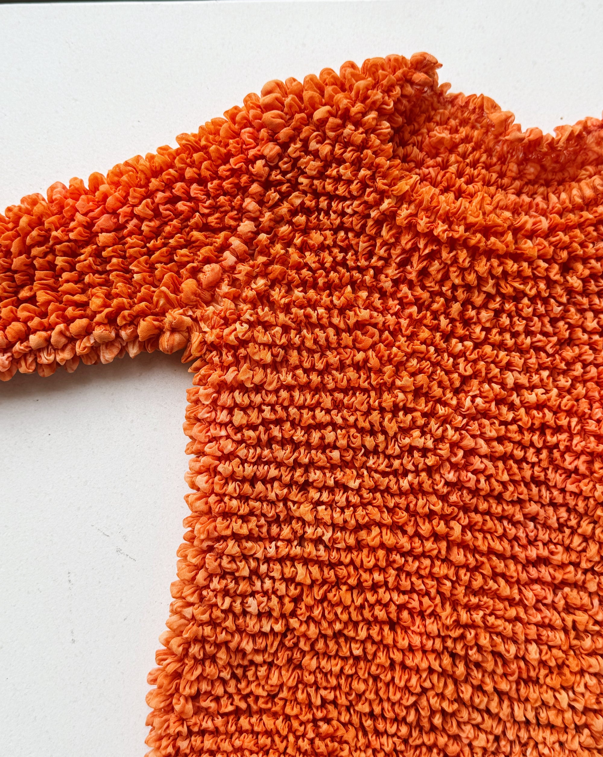 Tangerine Textured Popcorn Top