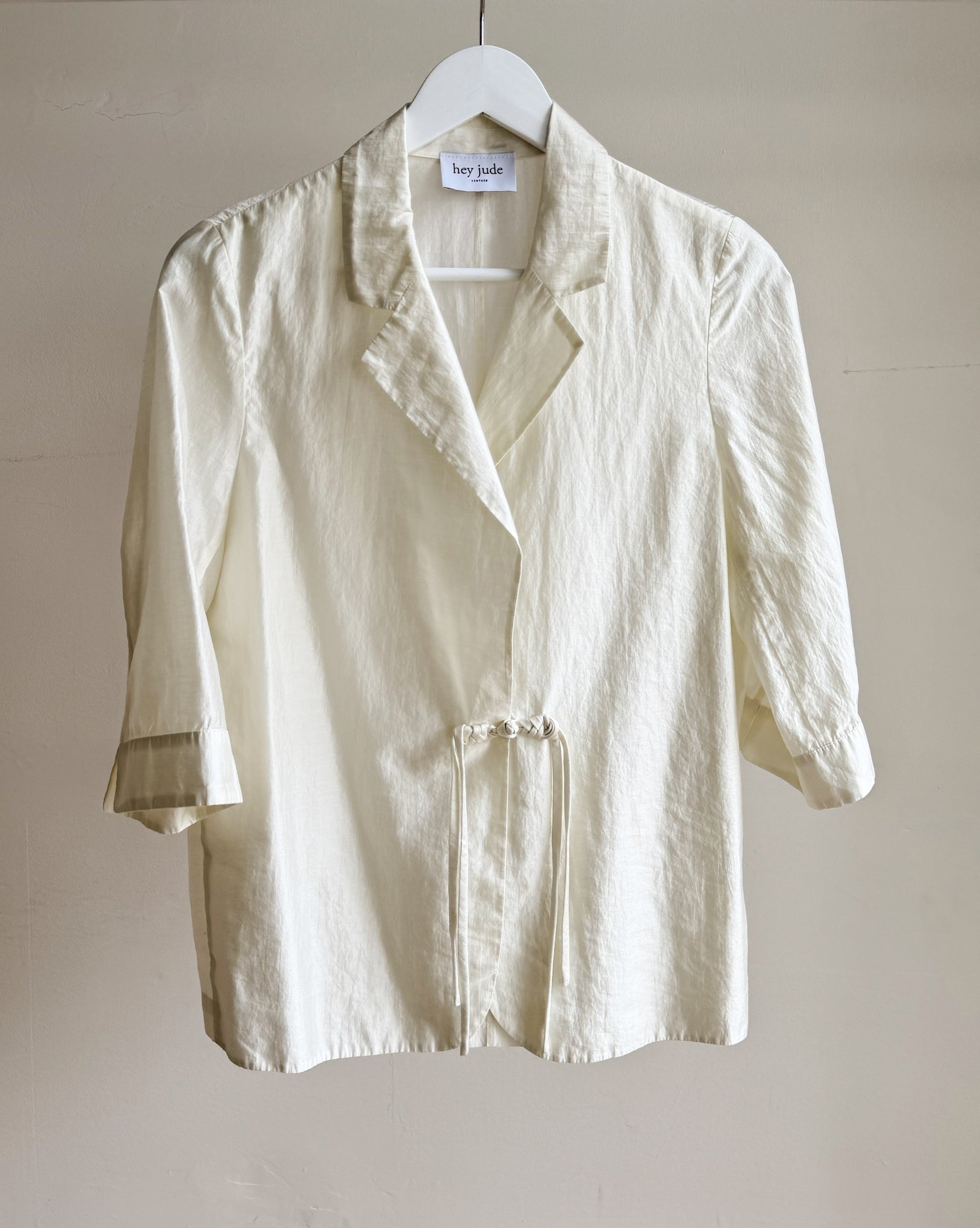 Ivory Woven Tassel Top - Hey Jude