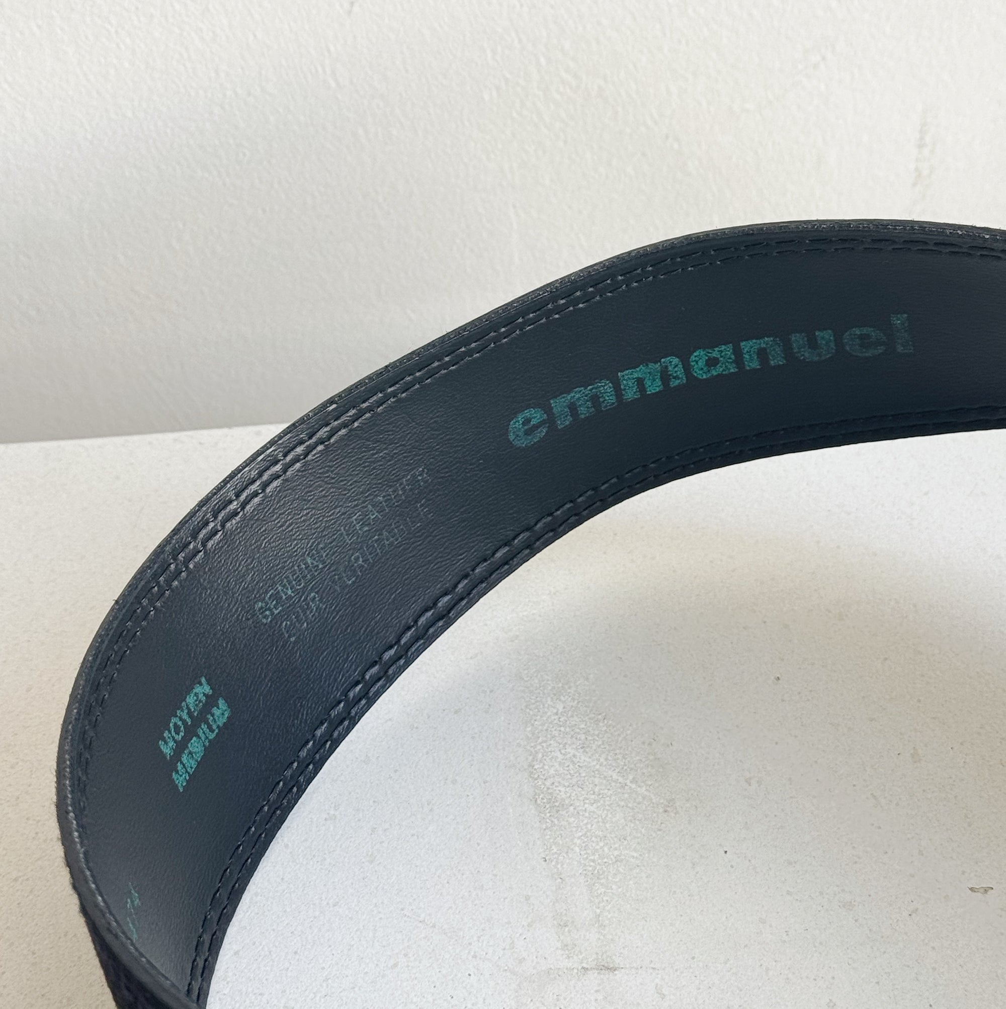 Obsidian Suede Leather Belt - Hey Jude