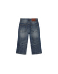 CUBIC - CUBIC Washed Denim Knee-Length Shorts: Blue / S - Hey Jude