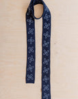 TBCo | Merino Wool Skinny Scarf in Navy Flora