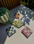 Little M | Glass Tile Coaster Set in Elements