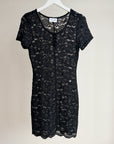 Black Lace Mini Dress