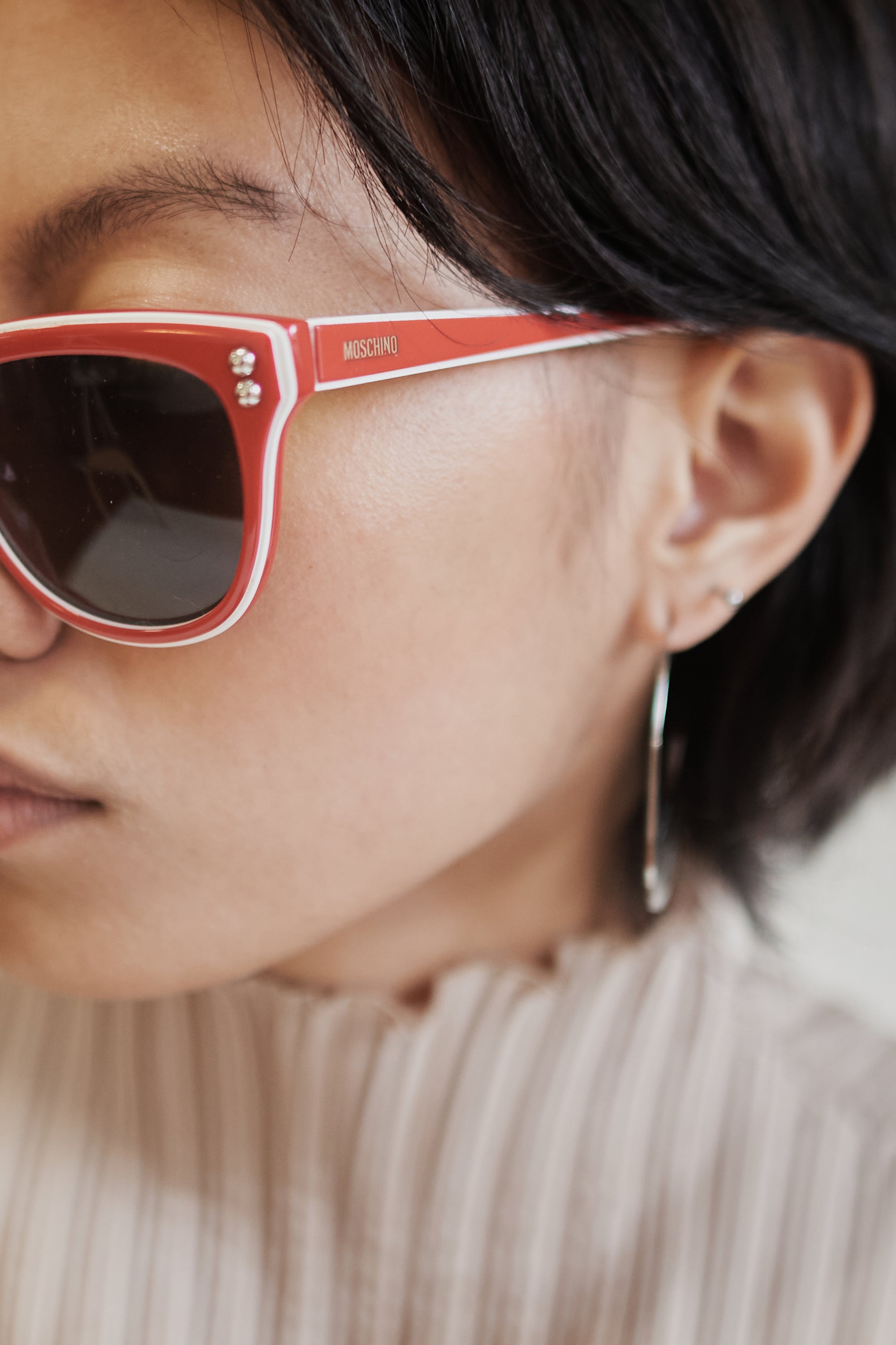 Moschino Red Cat Eye Sunglasses - Hey Jude