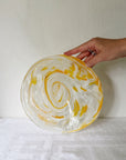 Marbled Blown Glass Platter
