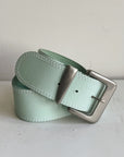 Sea Blue Leather Belt - Hey Jude