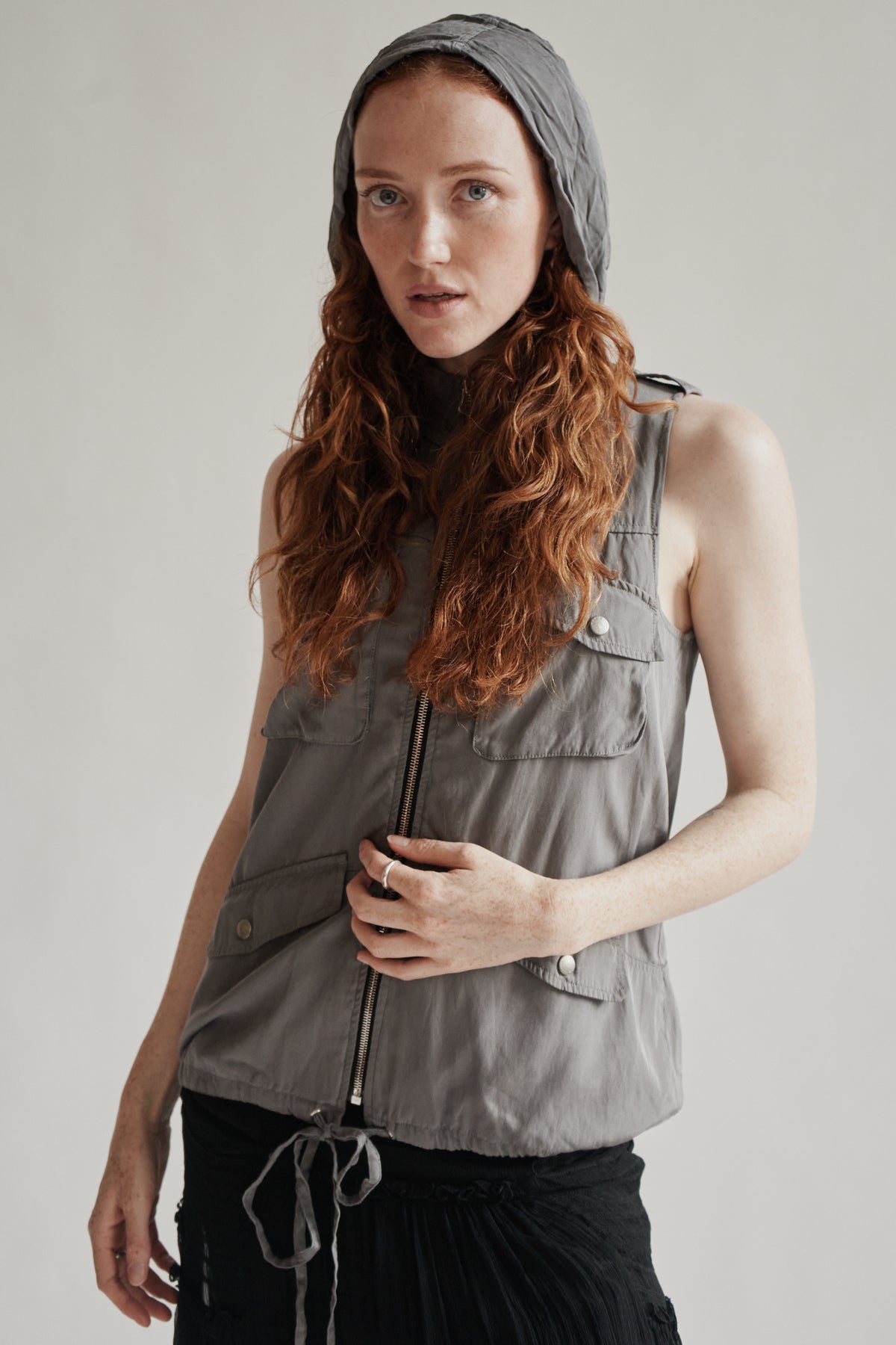 Rag &amp; Bone Silk Utility Vest