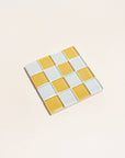 Subtle Art Studios | Glass Tile Coaster in Honey Milk Chocolate - Hey Jude