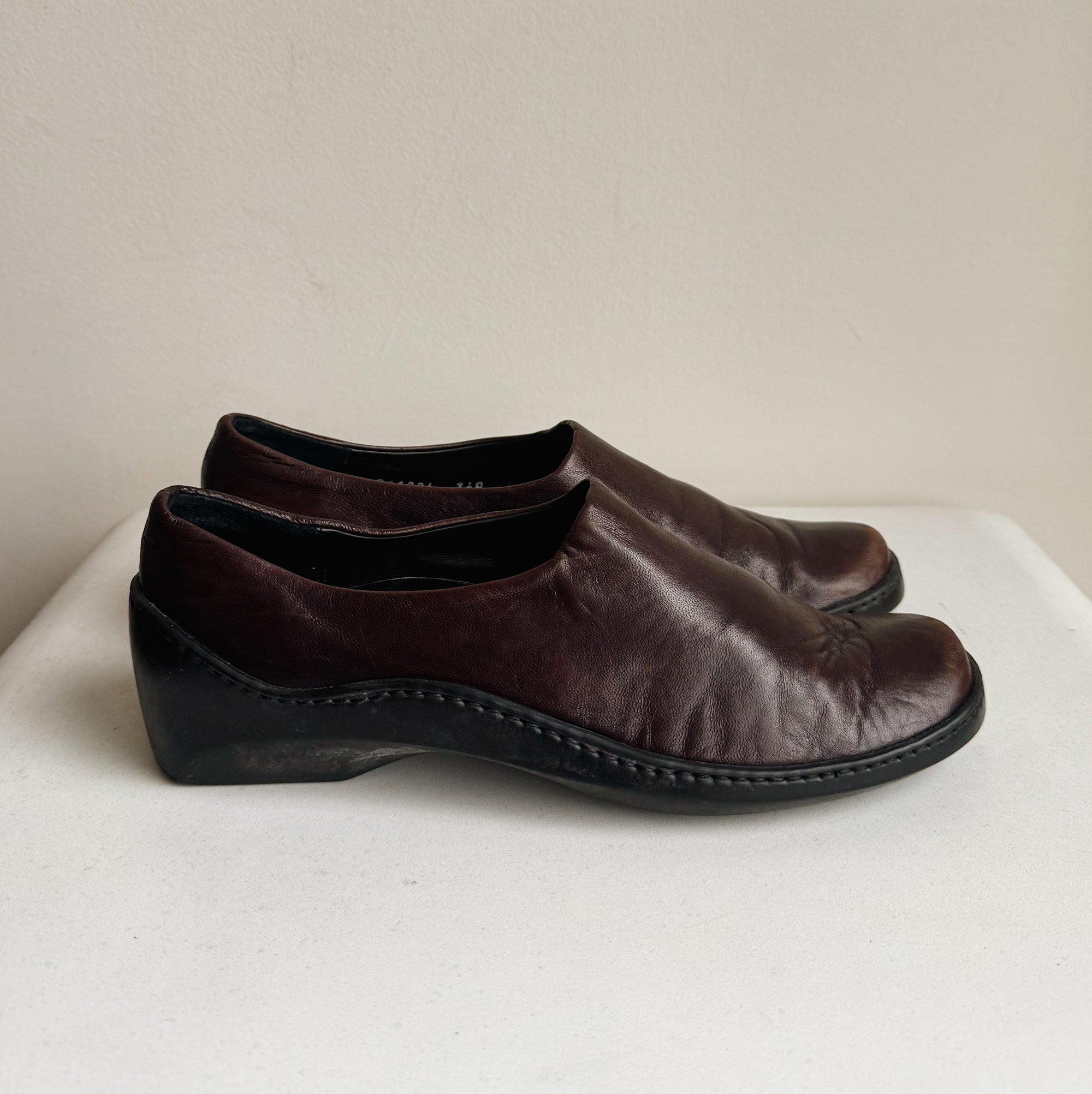 Cole Hahn Wedge Leather Slip Ons | Size 7.5 - Hey Jude