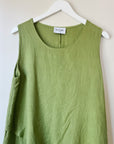 Olive Linen Kerchief Hem Tunic - Hey Jude