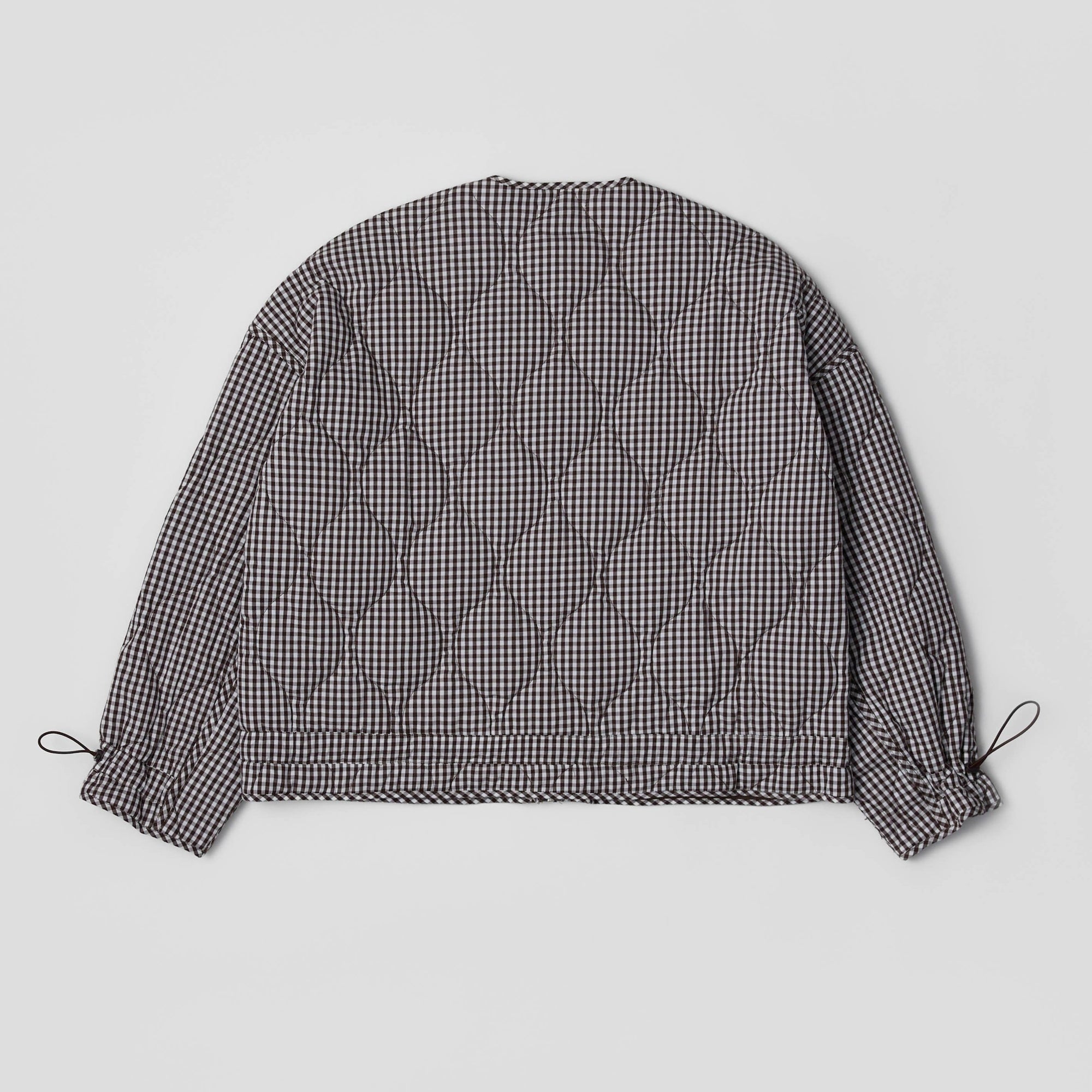 MOD REF | Quilted Gingham Jacket in Black