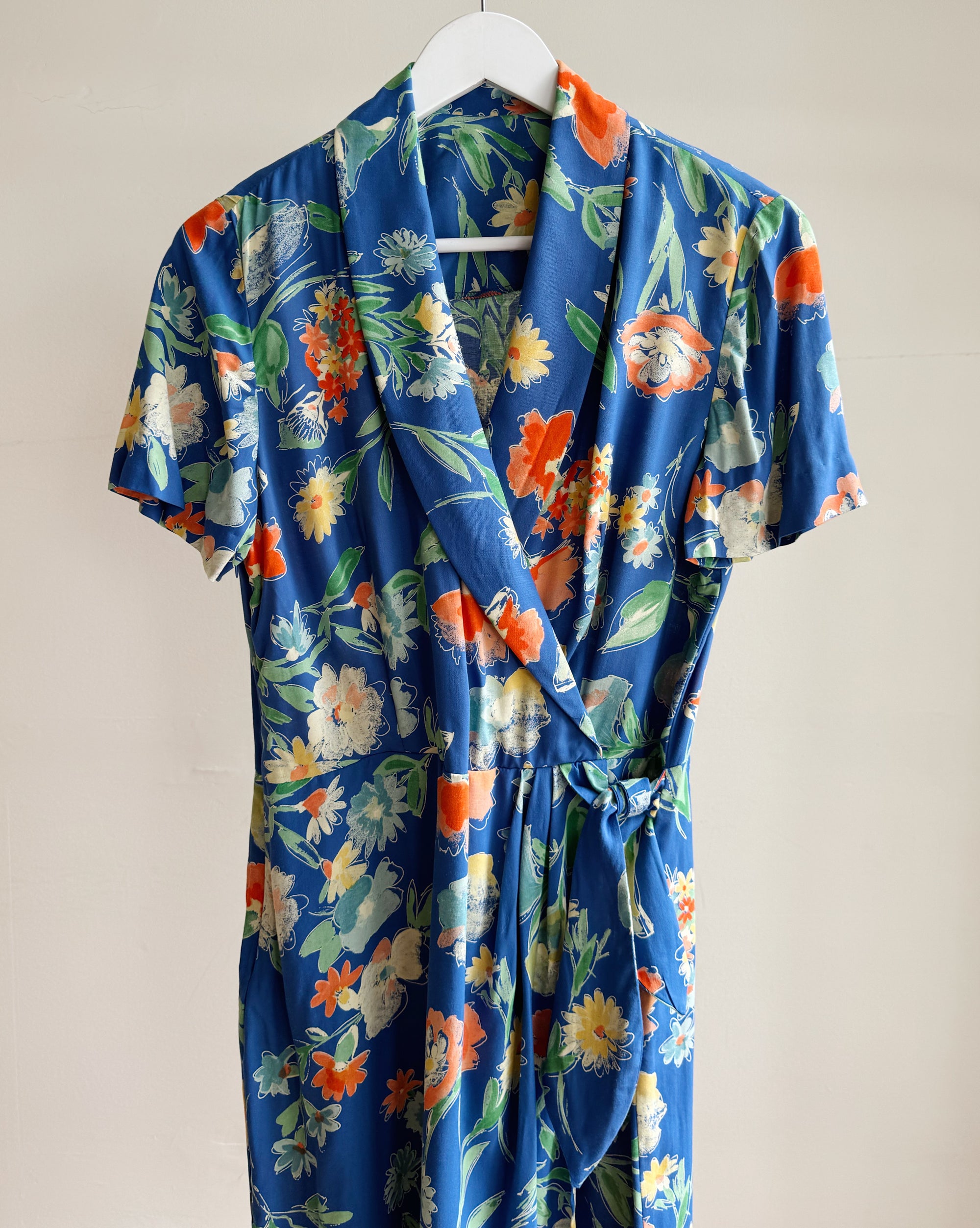 Ocean Floral Wrap Dress - Hey Jude