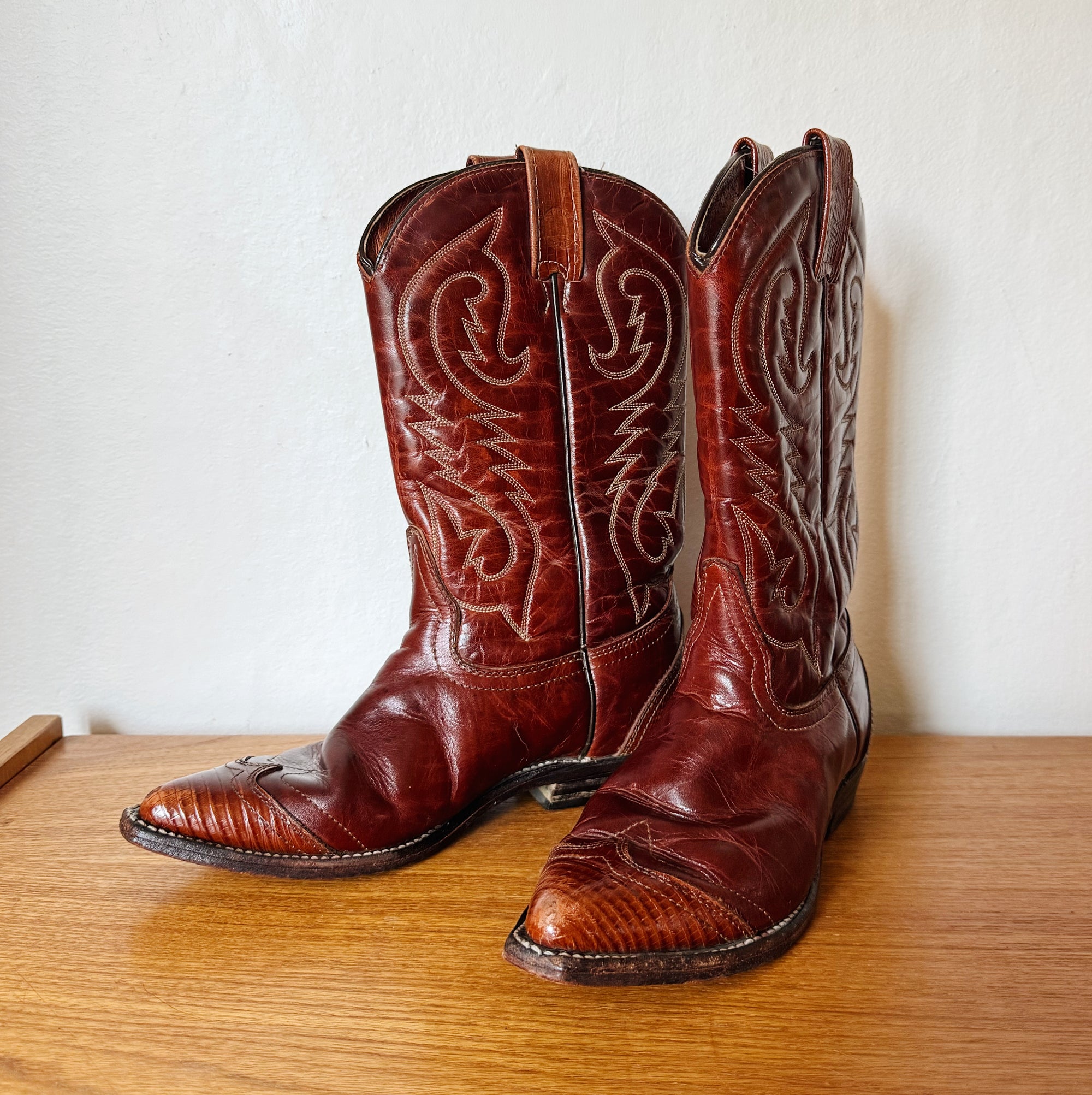 Tobacco Leather Western Boots | Size 7 - Hey Jude