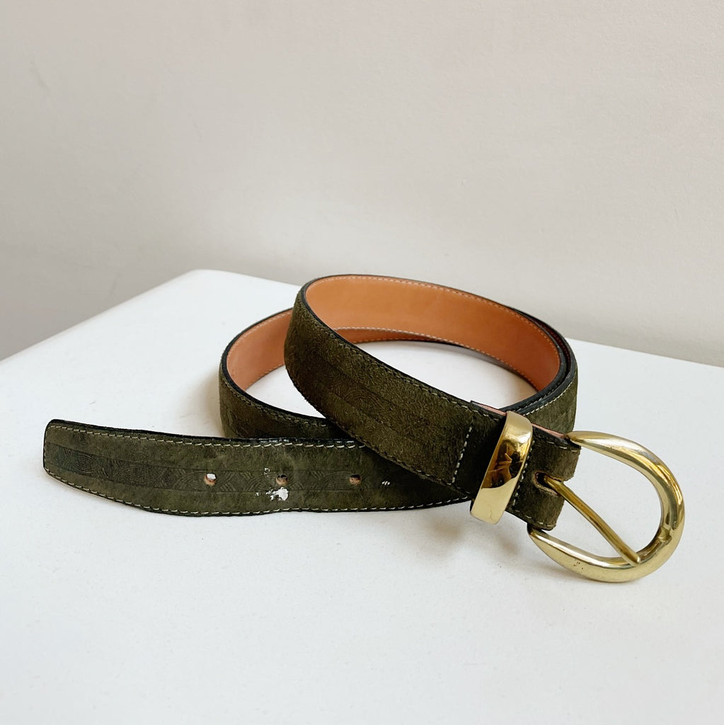 Fern Suede Leather Belt