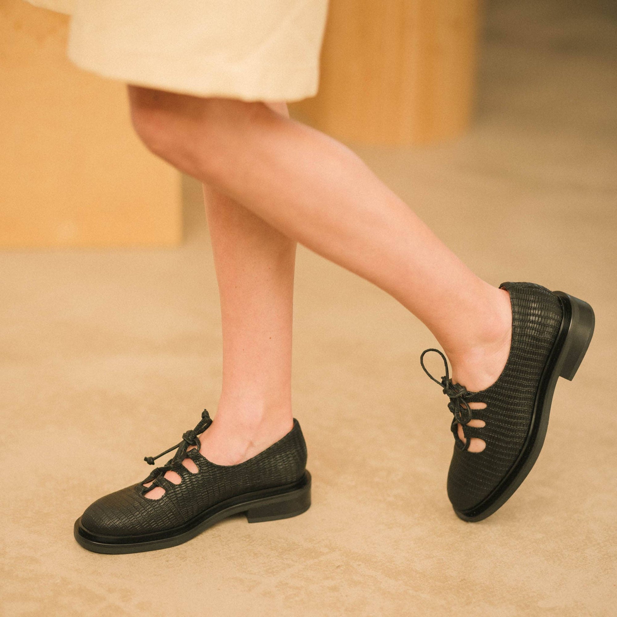 Balagan Studio | Ruby Flats in Black Lizzard