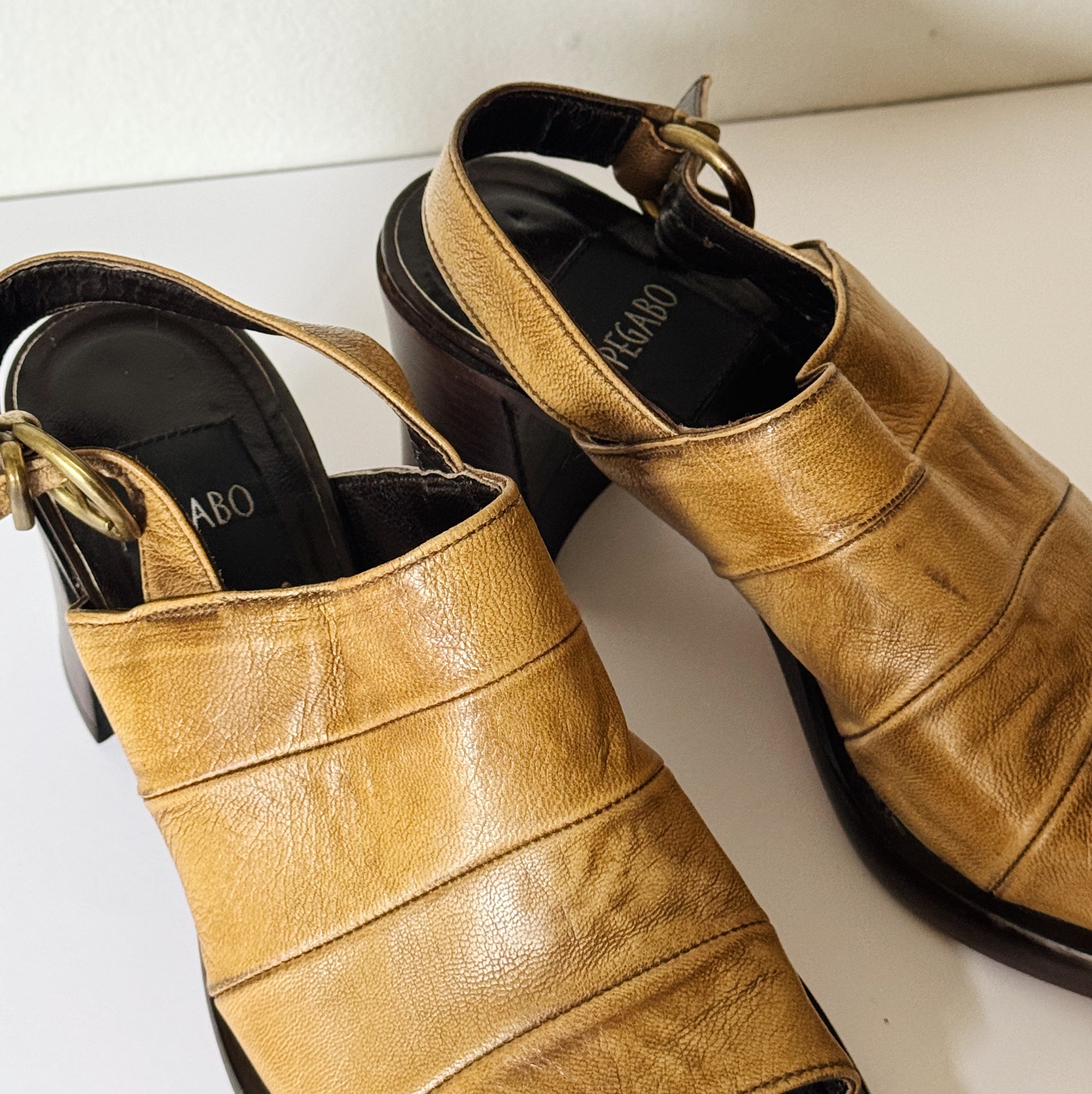 Shitaki Leather Slingback Sandals | Size 39 - Hey Jude