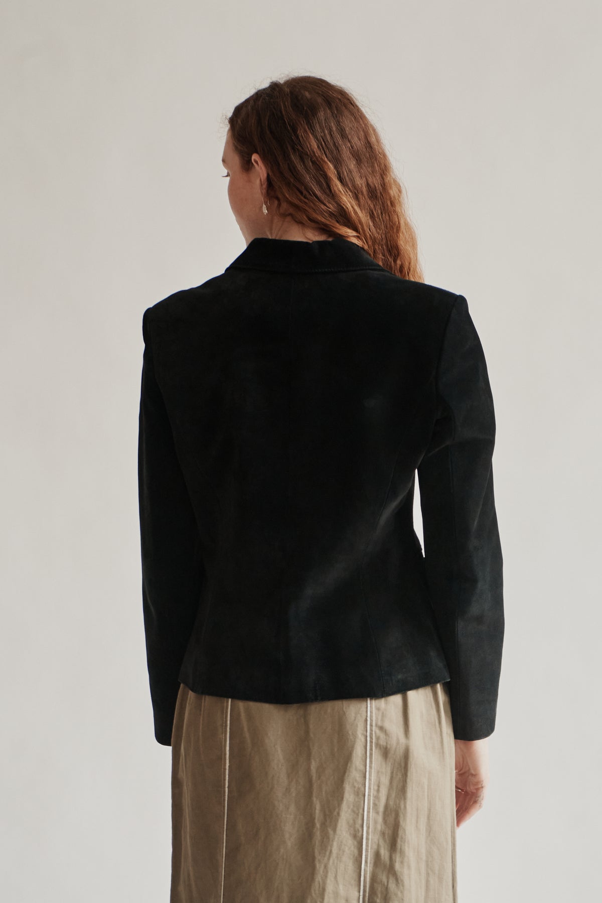 Ink Suede Leather Jacket