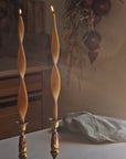 Woven | Pair of Ribbon Taper Candles - Hey Jude