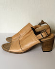 Soft Tan Leather Slingback Heels | Size 8.5 - Hey Jude