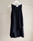 Obsidian Silk Layered Dress