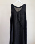 Black Linen Cloud Dress