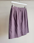 Plum Silk Pencil Skirt - Hey Jude