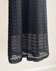 Black Crochet Babydoll Dress
