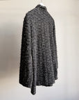 Charcoal Knit Mohair Chore Sweater