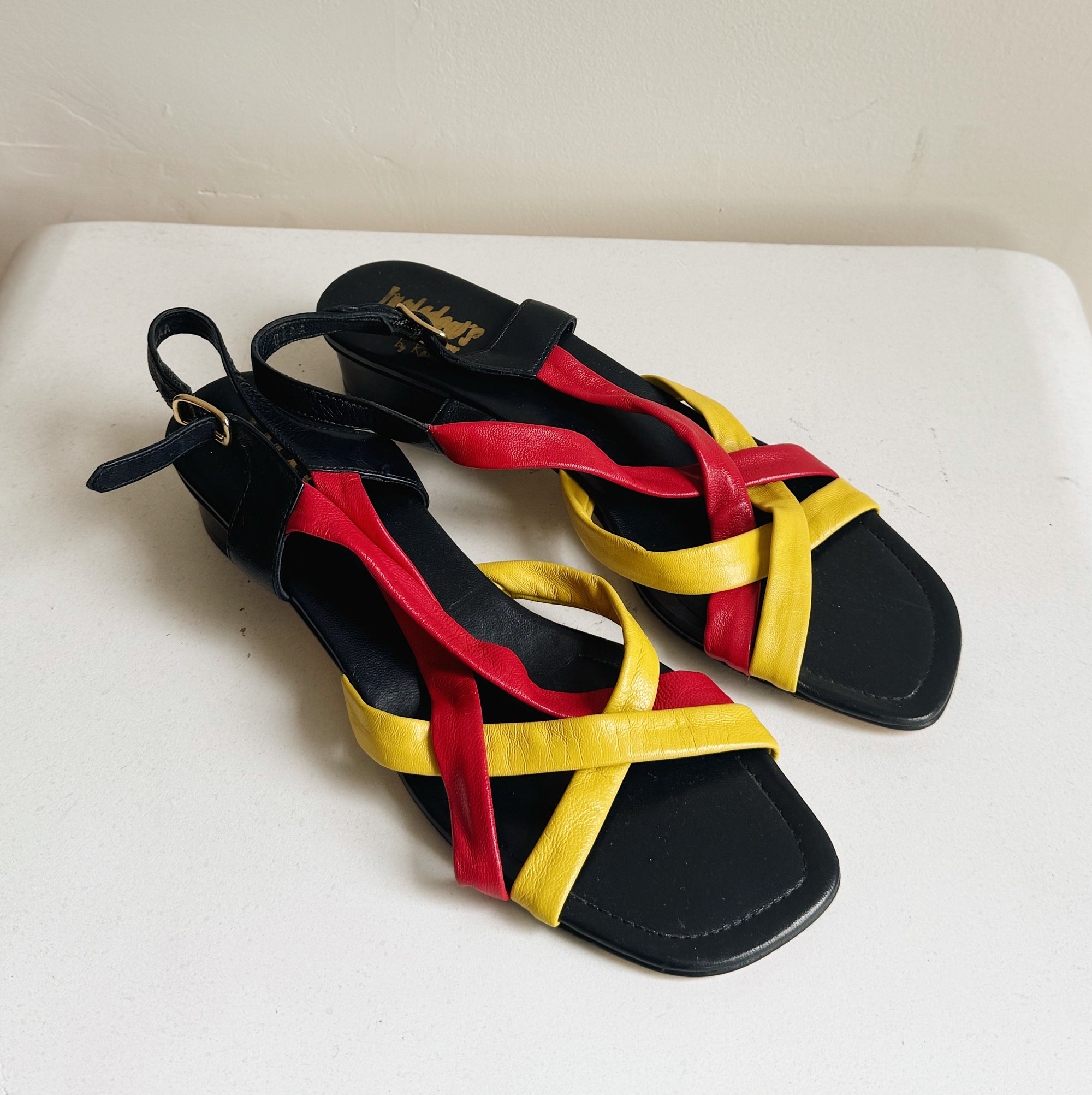 Primary Colour Strappy Sandal | Size 8.5