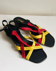 Primary Colour Strappy Sandal | Size 8.5