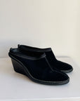 Cole Haan Black Suede Mules | Size 8