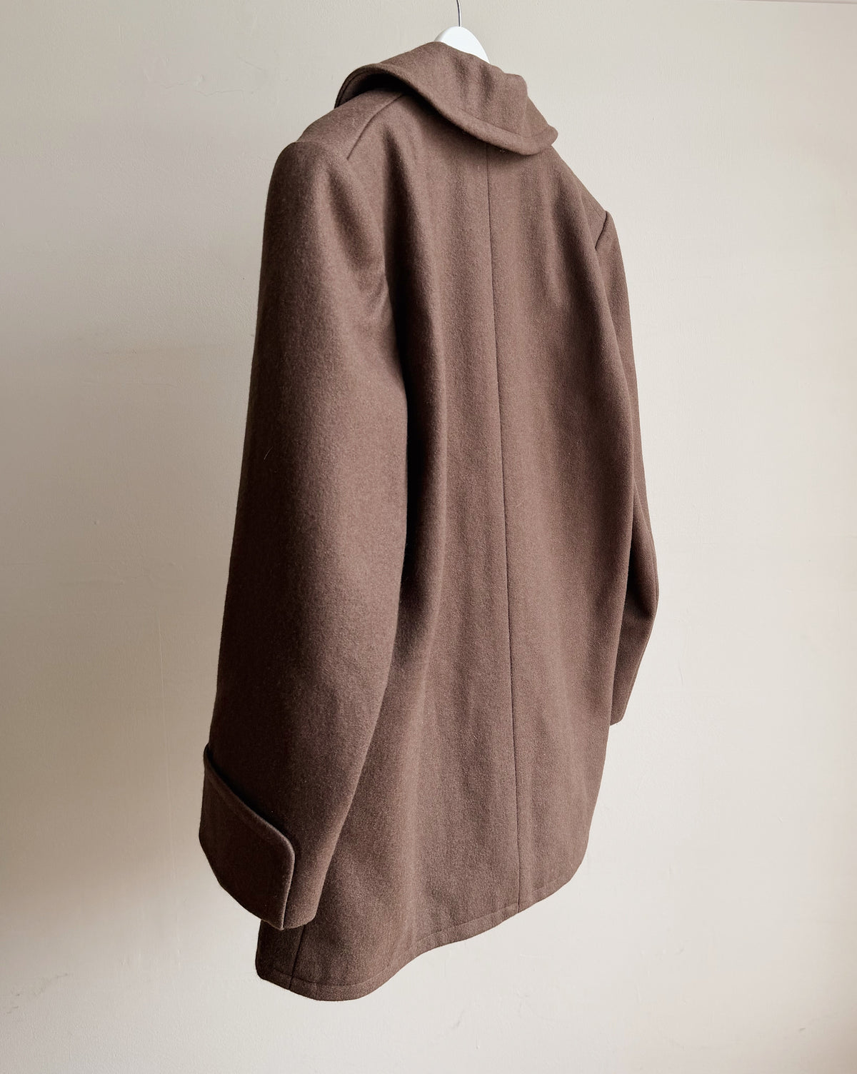 Calvin Klein Button Wool Peacoat Jacket - Hey Jude