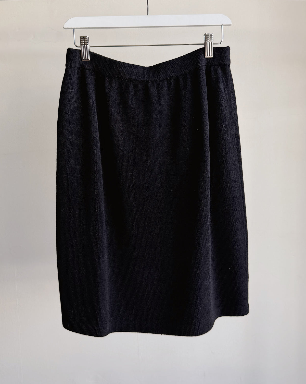 St John Black Wool Skirt