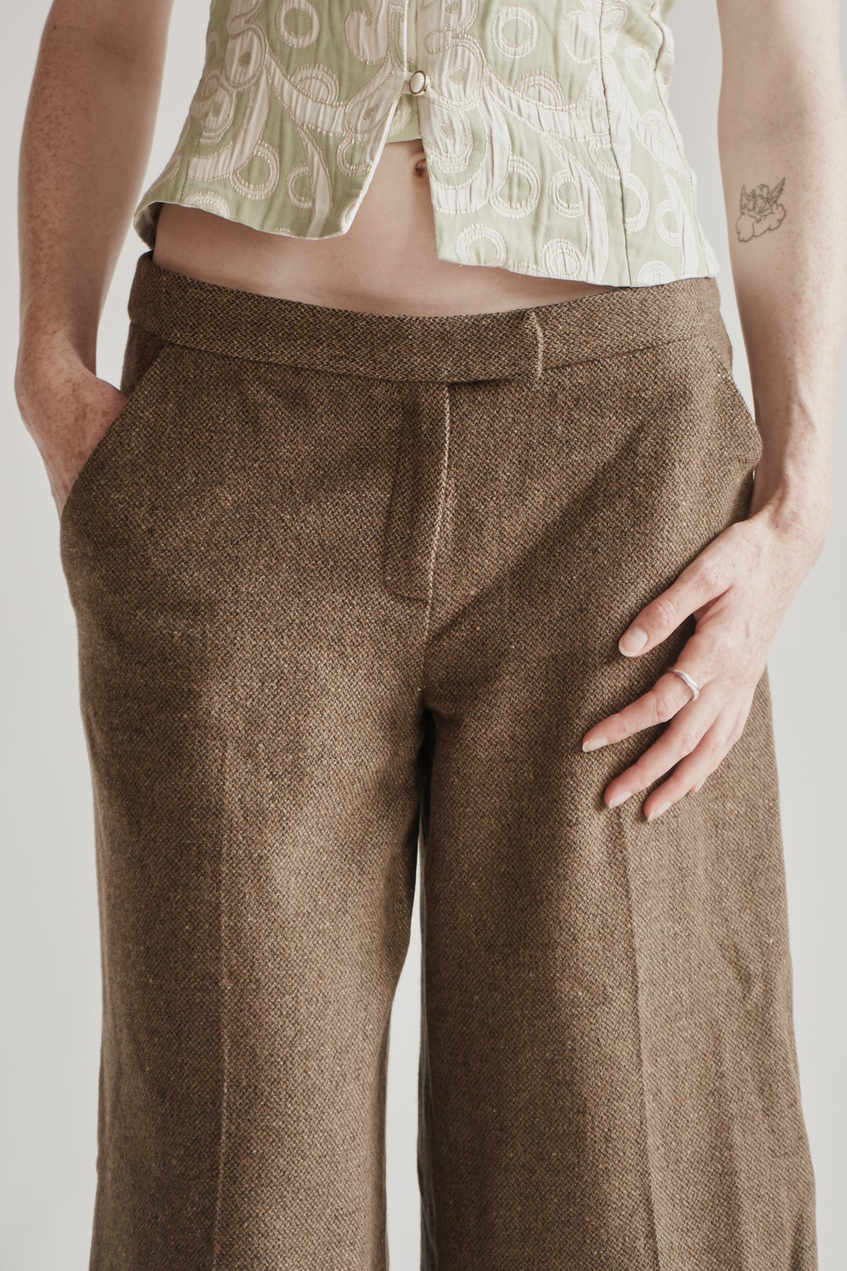 Moss Cashmere Silk Culotte - Hey Jude