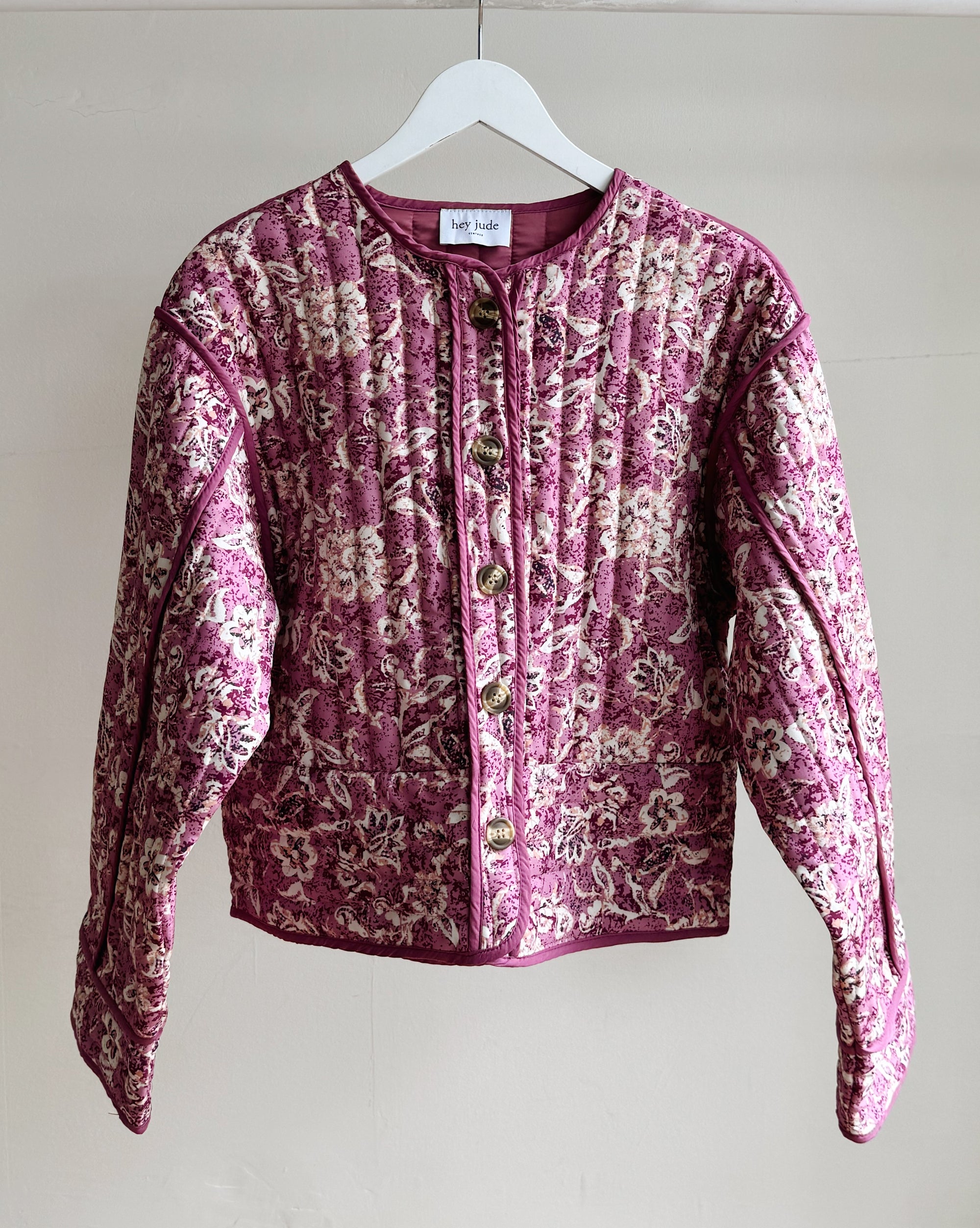 Cherry Blossom Quilted Jacket - Hey Jude