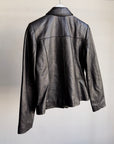 Onyx Zip Up Leather Jacket