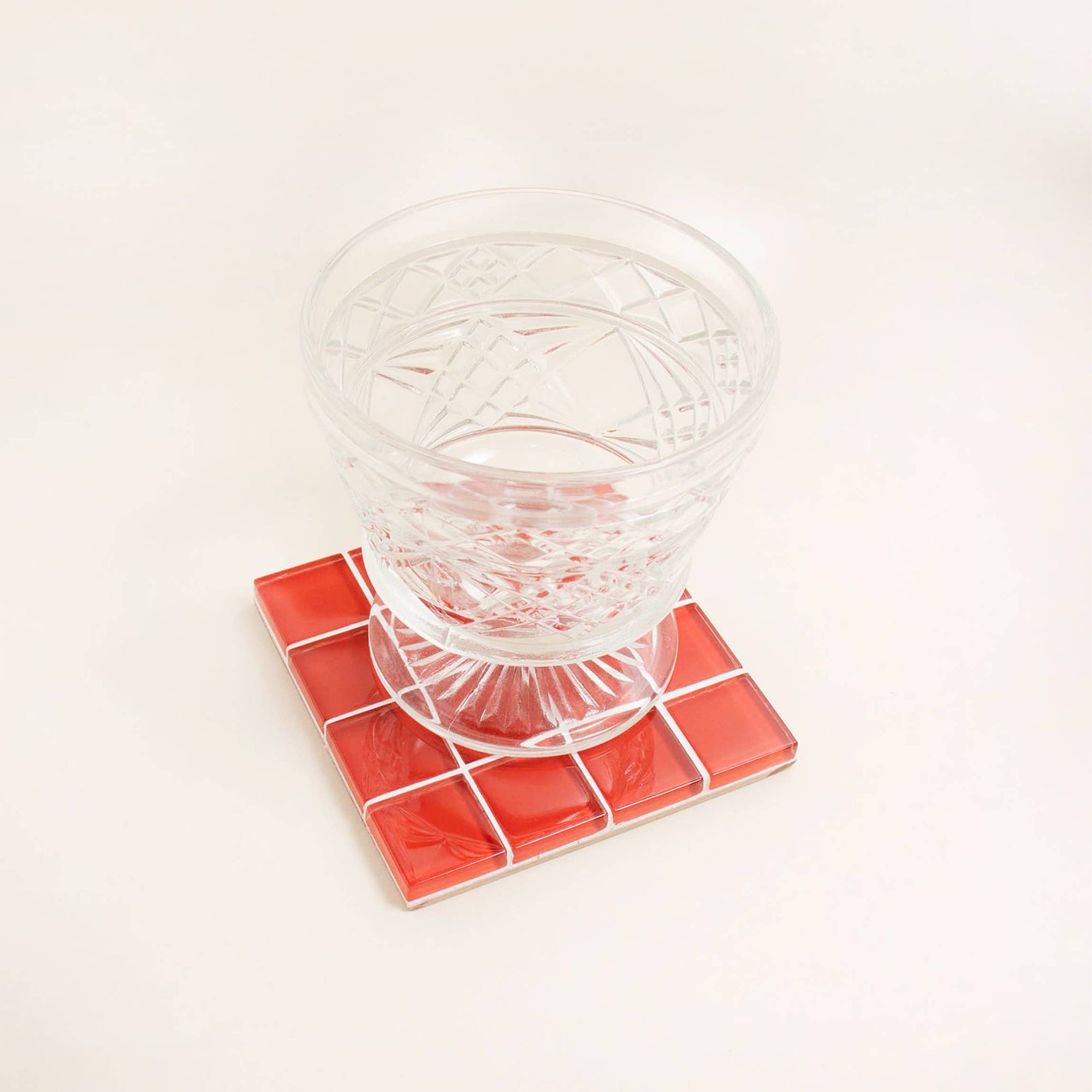 Subtle Art Studios | Glass Tile Coaster in Apple - Hey Jude