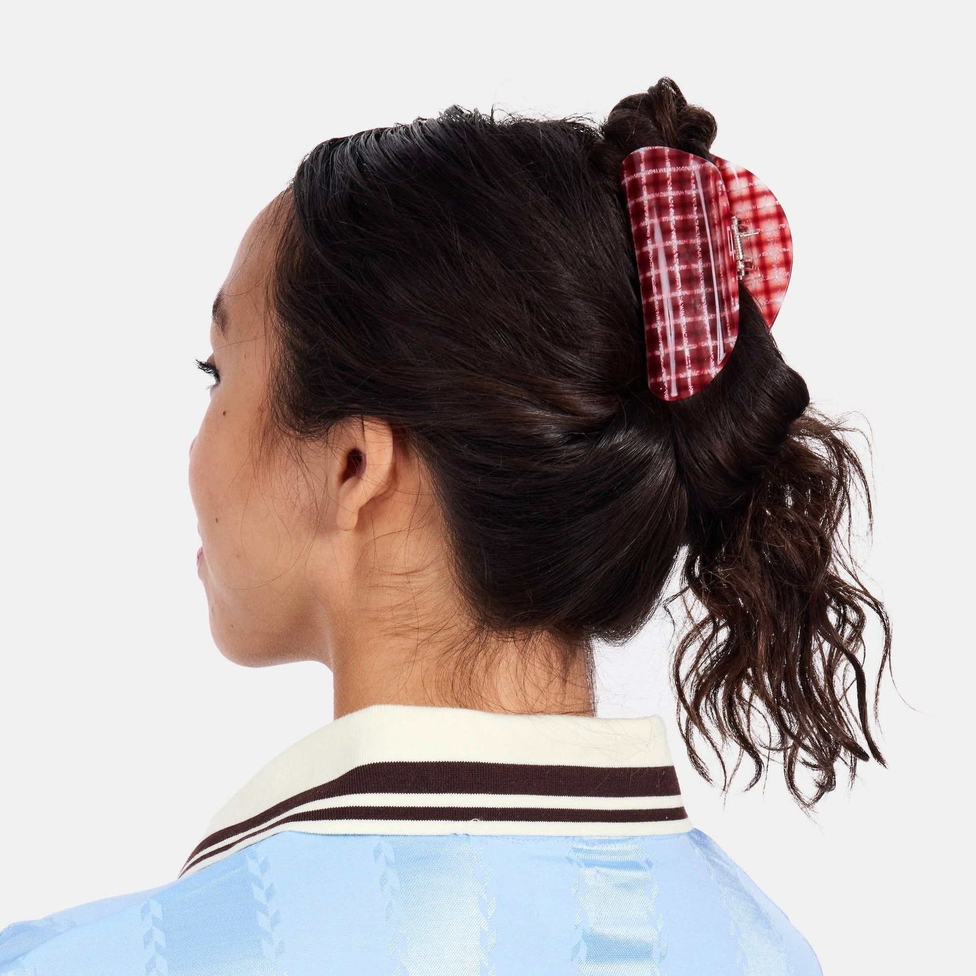 CHUNKS - Suki Claw in Red Plaid - Hey Jude