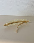 Parcelona | Large Honey Oval Handmade Hair Clip