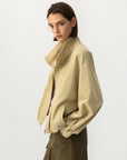 Cubic | Utility Funnel Jacket in Khaki
