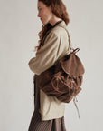 Espresso Suede Utility Backpack
