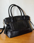Black Pebbled Y2K Leather Satchel - Hey Jude