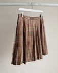 Camel Silk Pleated Ralph Lauren Skirt - Hey Jude