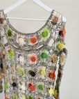Sundial Openwork Crochet Net Top