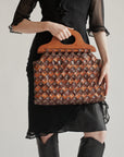 Auburn Patchwork Leather Bag
